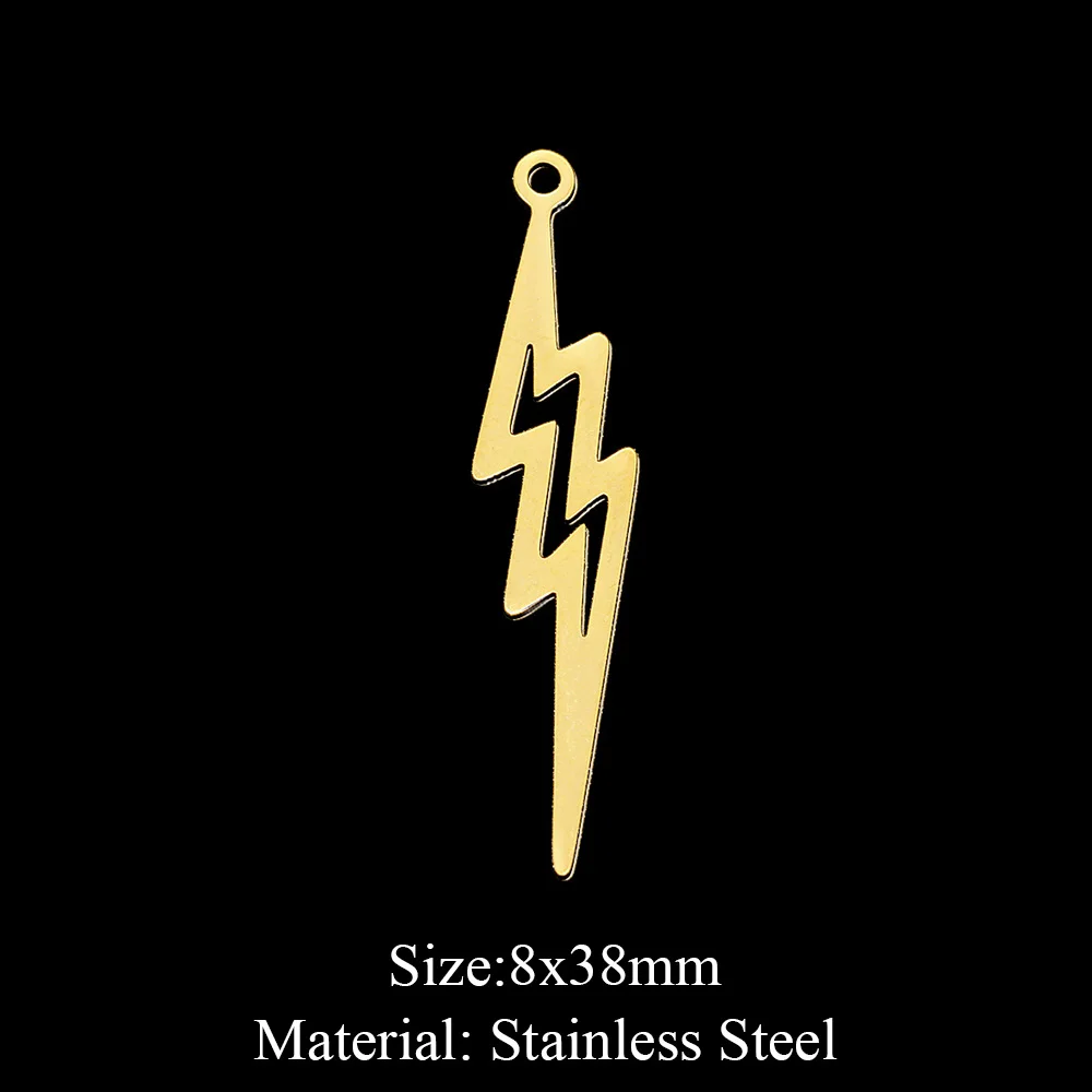 5 шт./лот 100% из нержавеющей стали 38 мм молния сделай сам серьги кулон