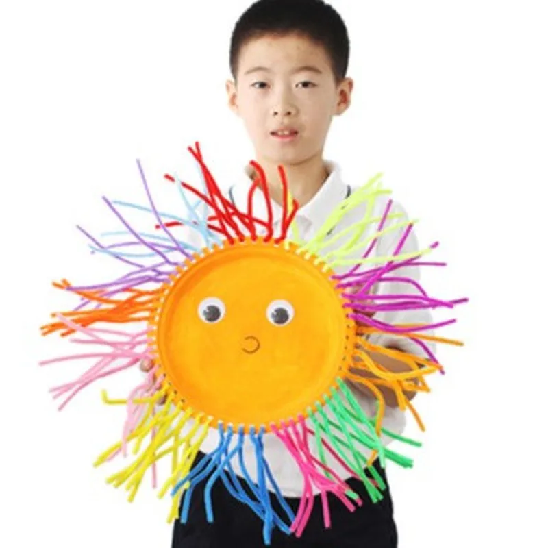 100 шт разноцветный стебли синели очистители труб ручной работы Diy искусство