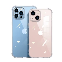 luxury transparent shockproof silicone case for iphone x xr xs max 13 12 11 pro max 12 mini soft silicone pc back cover fundas