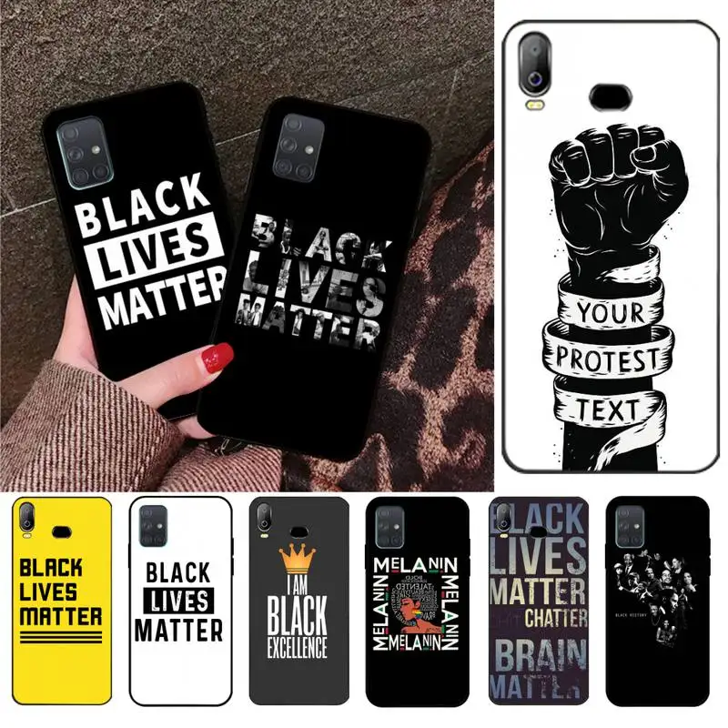 

Black Lives Matter Cover Black Soft Shell Phone Case For Samsung A10 A20 A30 A40 A50 A70 A80 A71 A91 A51 A6 A8 2018