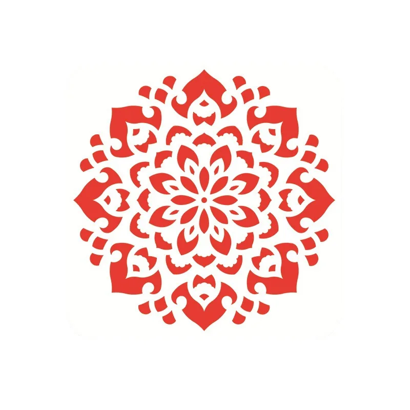 16Pcs/Set 15*15cm Mandala Geometry DIY Layering Stencils Wall Painting Scrapbook Coloring Embossing Album Decorative Template | Канцтовары