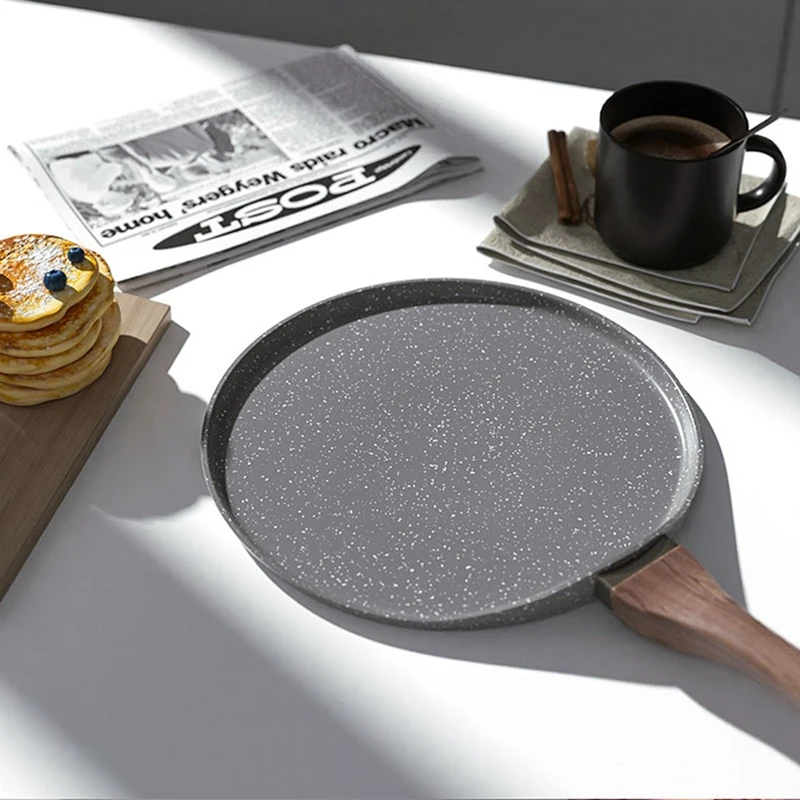 

10 Inch/26cm Maifan Stone Non-Stick Frying Pan Round Large Pancake Pot Steak Breakfast Omelet Baking Pan Crepe Pan