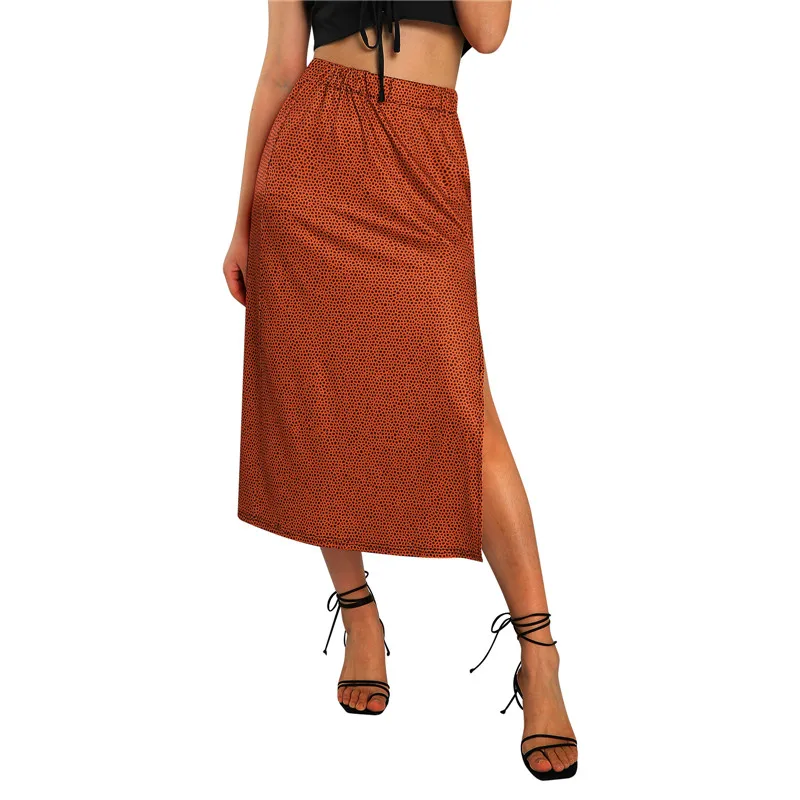 

Женские повседневные юбки-палантины, летние юбки миди с высокой талией и принтом, Модная стильная одежда для отпуска вечерние вечеринок