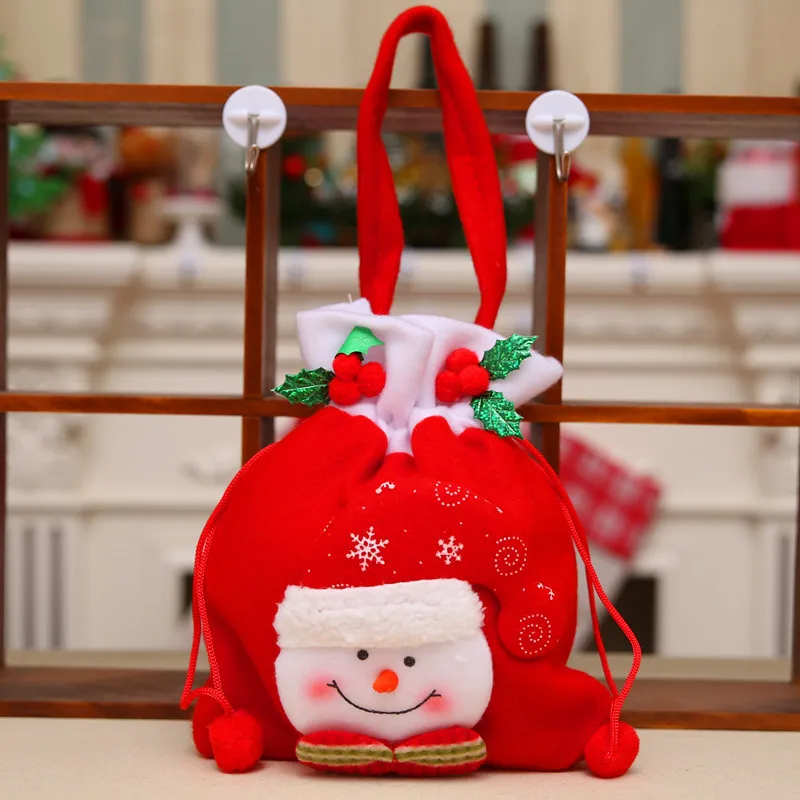Забавные Рождественские Сумки для конфет детские подарки красивые украшения