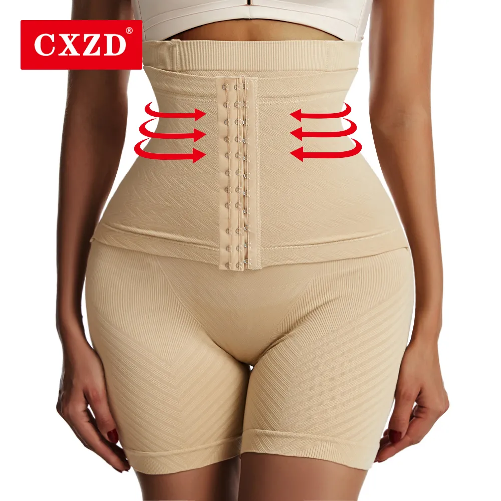 

CXZD Body Shaper Women Waist Trainer Butt Lifter Corrective Slimming Underwear Bodysuit Sheath Pulling Panties Corset Shapewear