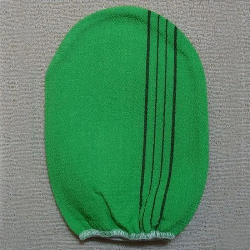 10 шт. Бесплатная доставка искусственная перчатка вискоза скраб рукавица для тела