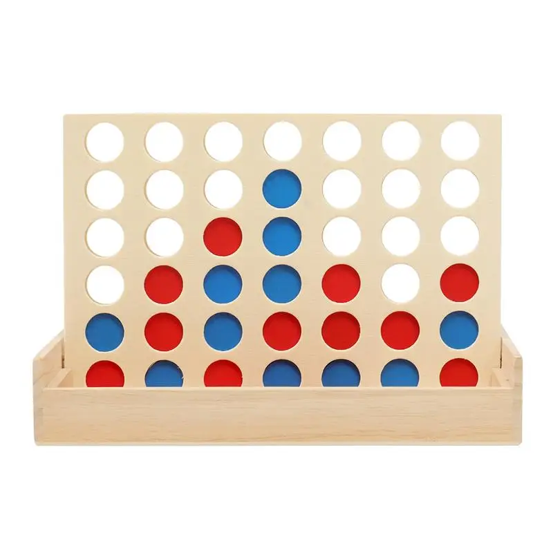 TOYMYTOY четыре в ряд деревянная игра линейка до 4 Классическая Семейная Игрушка