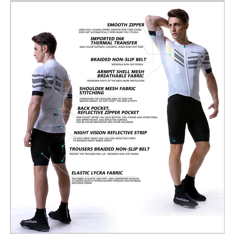Комплект для велоспорта PHMAX Pro одежда горного велосипеда гоночного Maillot Ropa Ciclismo Mans