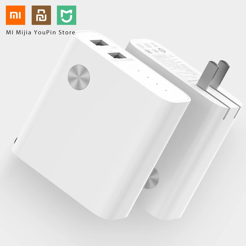 Xiaomi 2 в 1 5000 мАч быстрая зарядка банк питания с USB зарядное устройство для samsung Xiaomi huawei