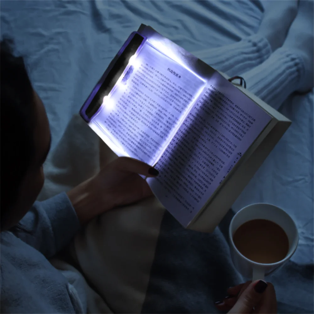 

LED Flat Night Vision Book Light Creative Travel Panel Reading Lamp Portable Eye Protection Reading Light for Office Dormitory