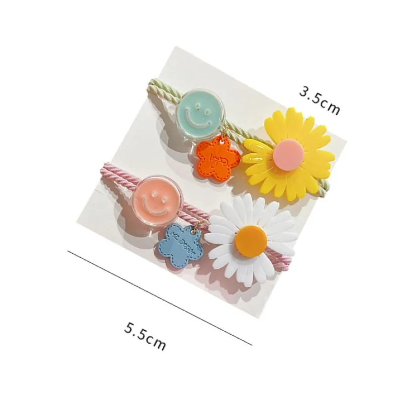 Женские маленькие резинки в виде ромашек для девочек милые Элегантные корейские