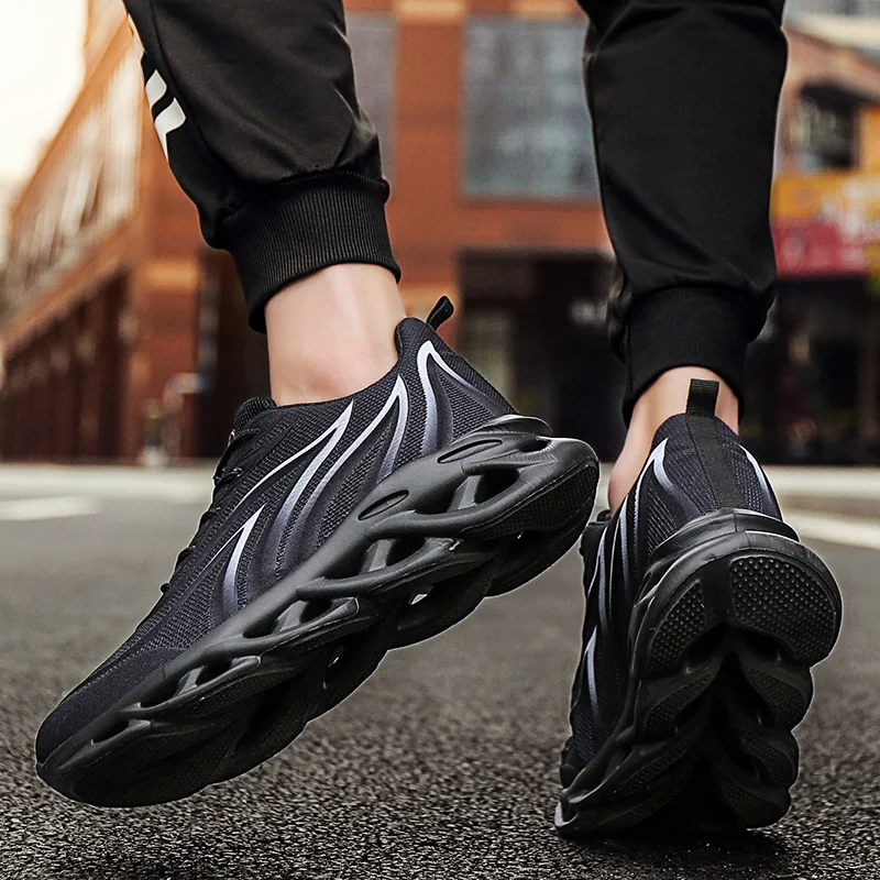 

Men's Sneakers Flame Printed Flying Weave Light Sports Male Shoes Comfortable Outdoor Athletic Men's Running Shoes 2021 46 Size