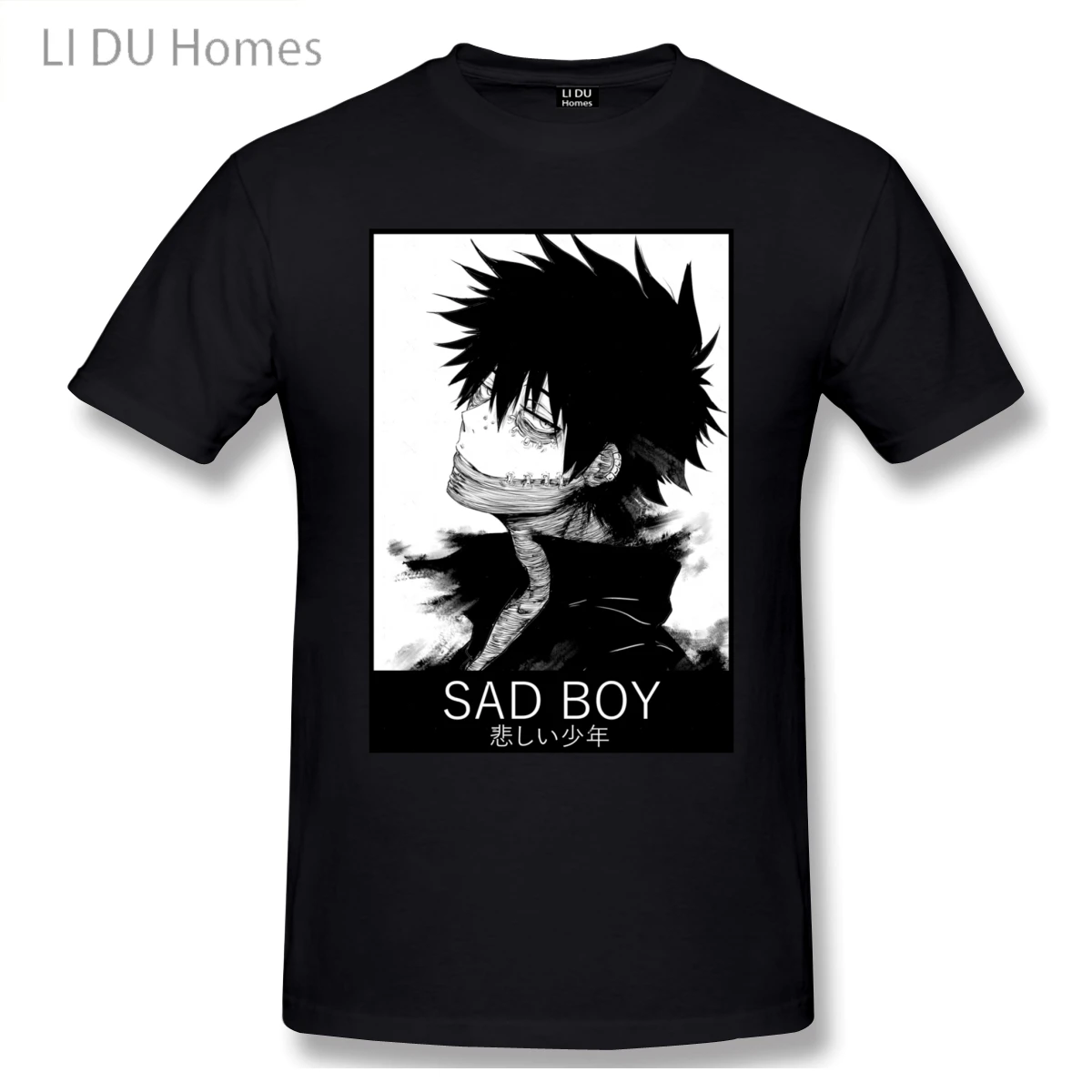 

LIDU Dabi No Boku My Hero Academia Sad Boy T Shirts Women Man's T-shirt Cotton Summer Tshirts Short Sleeve Graphics Tee Tops