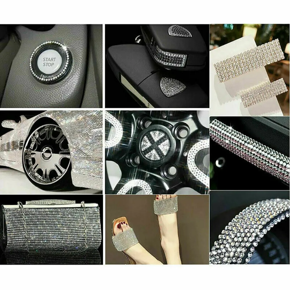 

Rhinestone Sticker 24*20CM Car Color Crystal Decoration Diamante Diamond