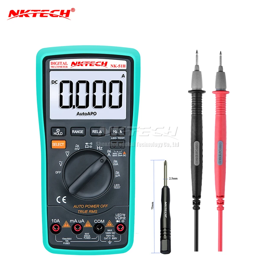 Цифровой мультиметр NKTECH устройство для измерения яркости LED индикатор