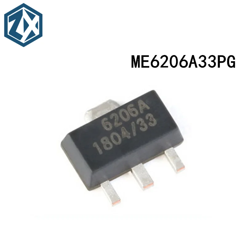 100 шт./лот ME6206A33PG 6206A Φ 3 V с низким энергопотреблением LDO 100% новая Оригинальная