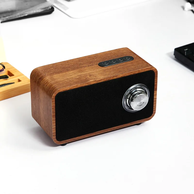 Деревянная Bluetooth Колонка для домашнего компьютера простая деревянная ретро