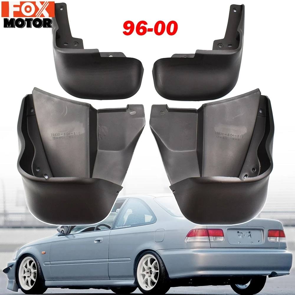 Автомобильный брызговики для Honda Civic 6 1996 1997 1998 1999 2000 Комплект Спереди Сзади Mud Flap
