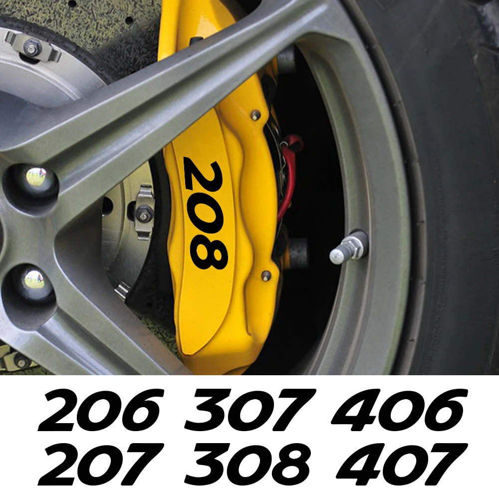 Клещевой тормозной суппорт для Peugeot 308 rcz 206 208 рифтер 407 207 307 3008 термостойкие наклейки автостайлинг аксессуары