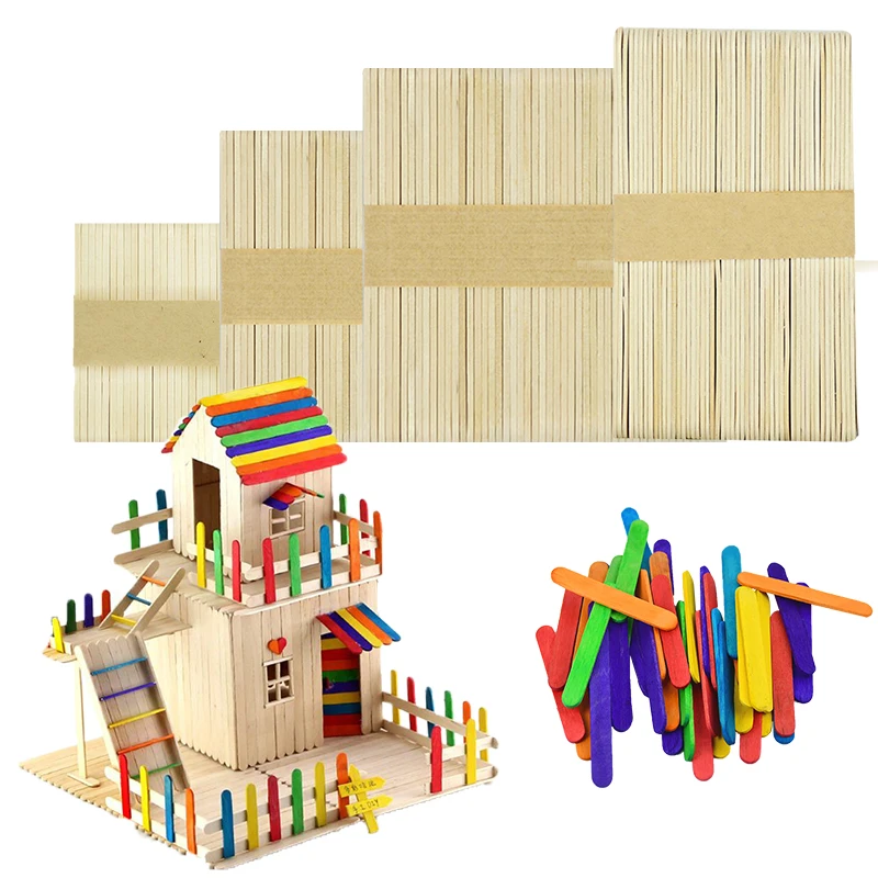 Палочки Деревянные для мороженого 50 шт./лот форма фруктового льда детские