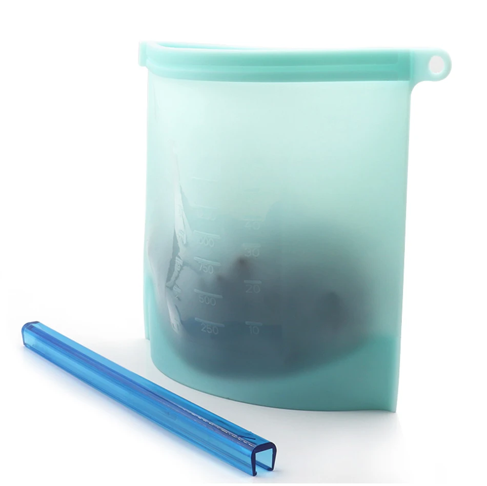 4 шт многоразовые силиконовые пакеты для еды Ziplock мешок лучше всего для сохранения и приготовления сэндвича Sous Vide жидкая закуска фрукты уплотнение мешок