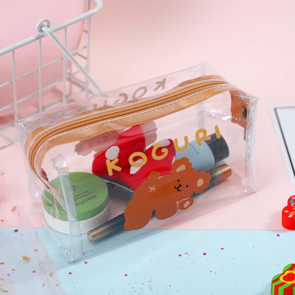 

Cosmetic Bags Fashion Women Bag Cartoon Storage Pouch Makeup Organizer Approved Clear Case Beauty PVC Zipper Toiletry Bag