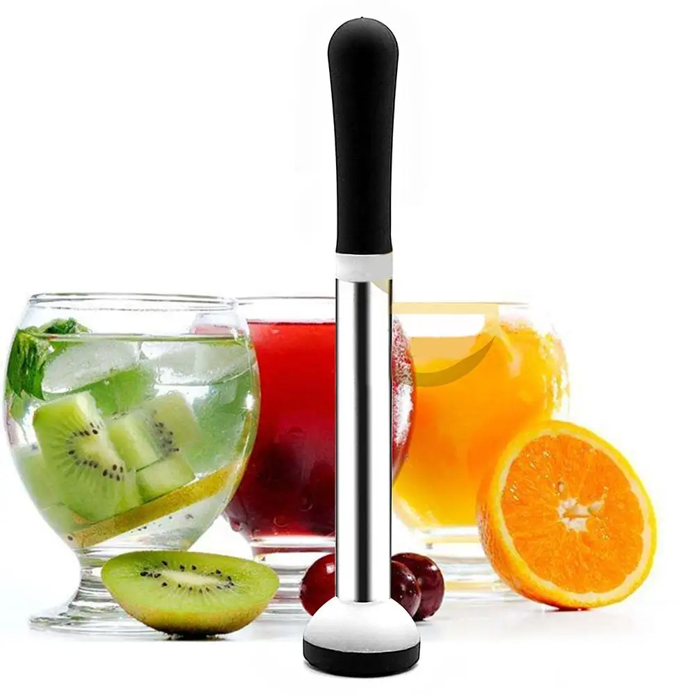 

Stainless Steel Cocktail Stirring Masher Mixer Ice Crusher Bar Muddler Tool