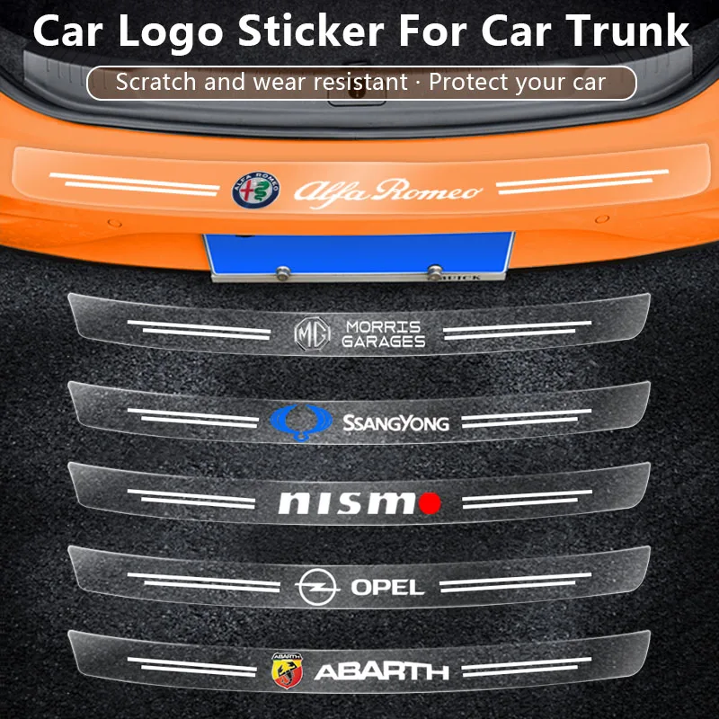 

Car Carbon Fiber Trunk Rear Guard Plate Sticker Rear Bumper Trim for Volkswagens VWs Golf 4 6 7 GTI Tiguan Passat B5 B6 B7 Jetta