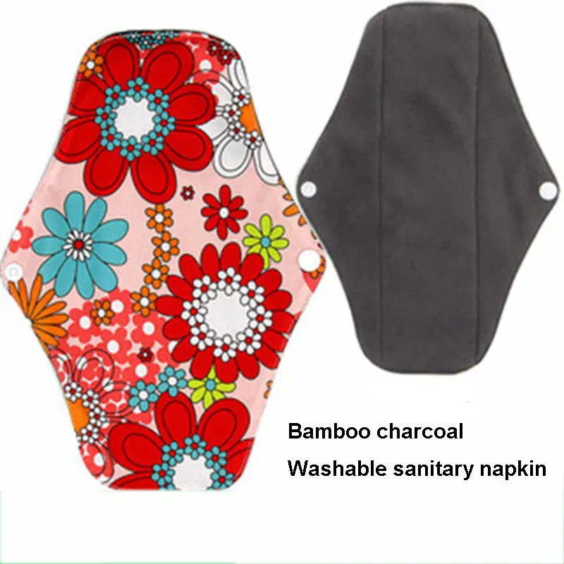 Гигиеническая салфетка многоразовая моющаяся Бамбуковая угольная Послеродовая