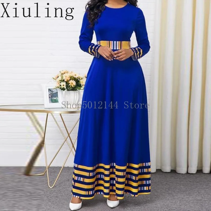 Plus Size Vestidos Abaya Dubai Turkey Arabic Hijab Muslim Dress Women Caftan Kaftan Elbise Dresses Islamic Clothing Sukienki