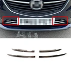 Для Mazda 6 Atenza 2013-2018 ABS Хромовая автомобильная пленка защита корпуса защита от повреждений при спереди racing сетки решетки крышка отделка автомобиля Средства для укладки волос 4 шт