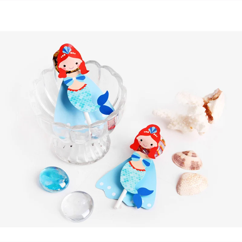 Бумажные аксессуары ручной работы с русалочкой для мальчиков вечерние леденцы