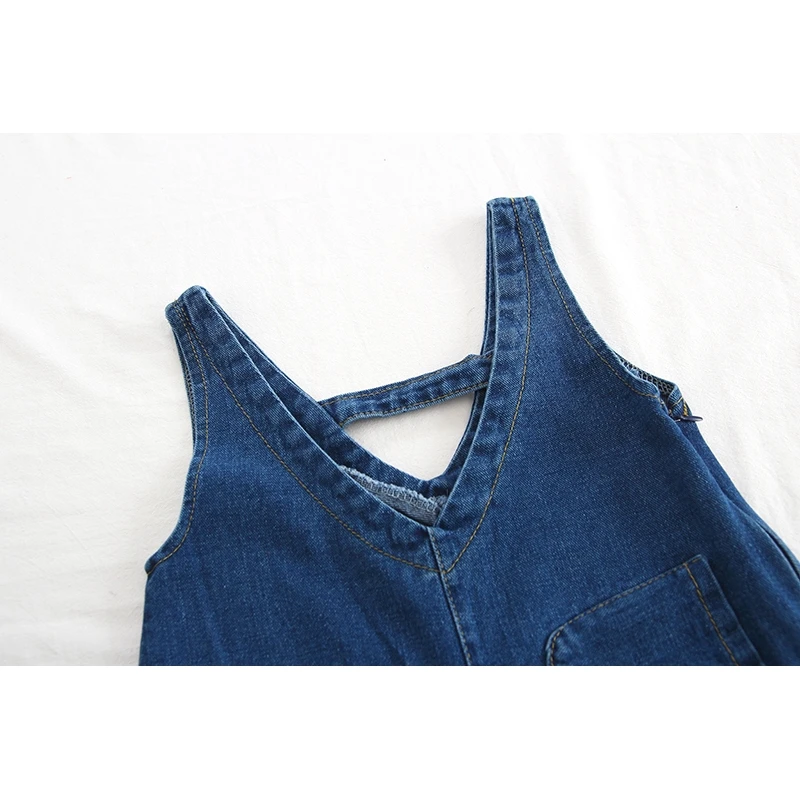 Модный джинсовый комбинезон CNUM для маленьких девочек детская одежда наряды