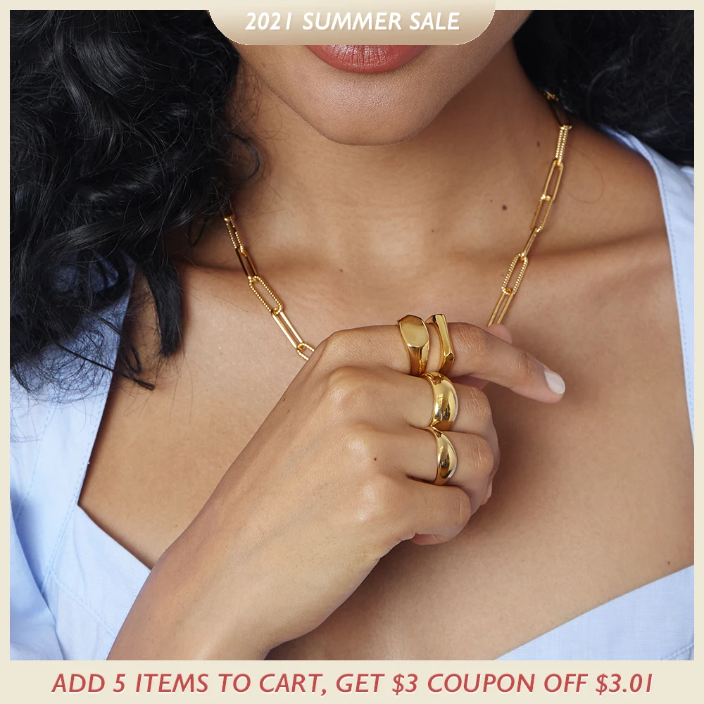 Женское Изогнутое Кольцо в стиле панк из нержавеющей стали|Кольца| |