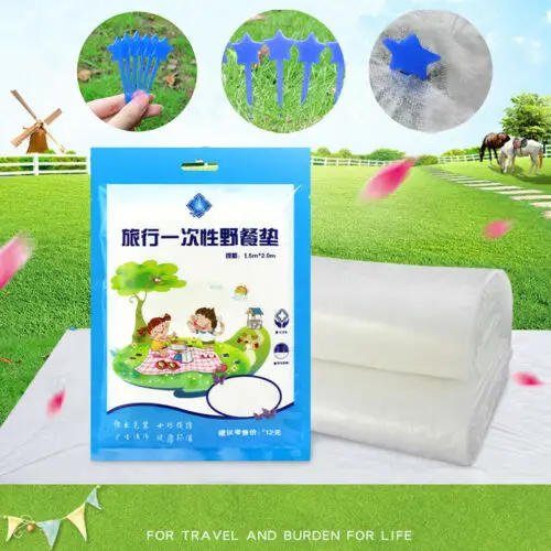 Горячая 1X одноразовый коврик для пикника на открытом воздухе все случаи жизни