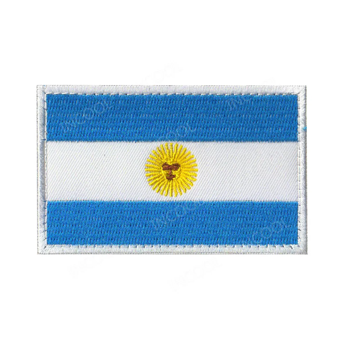 Argentina Flag Америка Флаги стран Мексика пуерто-Рико Аргентина Соединенные Штаты, Канада Бразилия El Salvador вышитые нашивки значки оптом - Цвет: Argentina Flag