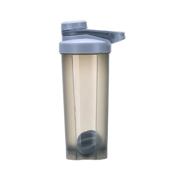 700ml Gray 500 ml/700 ml протеин порошок шейкер бутылка герметичная с ручкой тренажерный зал Фитнес Прочный Спортивный Бутылки для воды посуда для напитков - Цвет: 700ml Gray