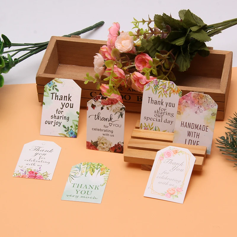 50 шт &quotспасибо&quot круглые крафт бумажные бирки/праздничные сувениры