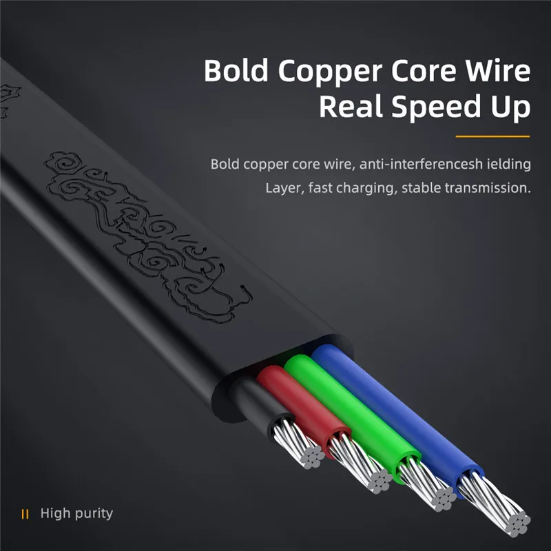 Кабель USB C 2.1A 90 градусов игровой кабель для Samusng Huawei P40 5G шнур быстрой зарядки