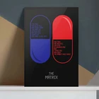 Картина научная фантастика из фильма The Matrix, плакат на стену, картина в стиле 90-х годов, красная таблетка, синяя таблетка, научная фантастика, пленка на холсте, художественные принты, декор для гостиной