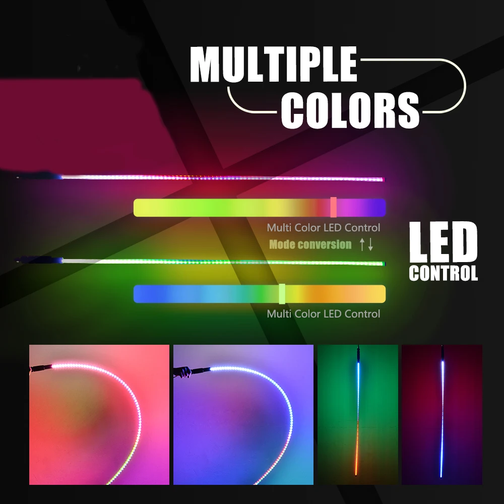 1 шт. 3ft дистанционное управление несколько цветов светодиодные фонари флаг