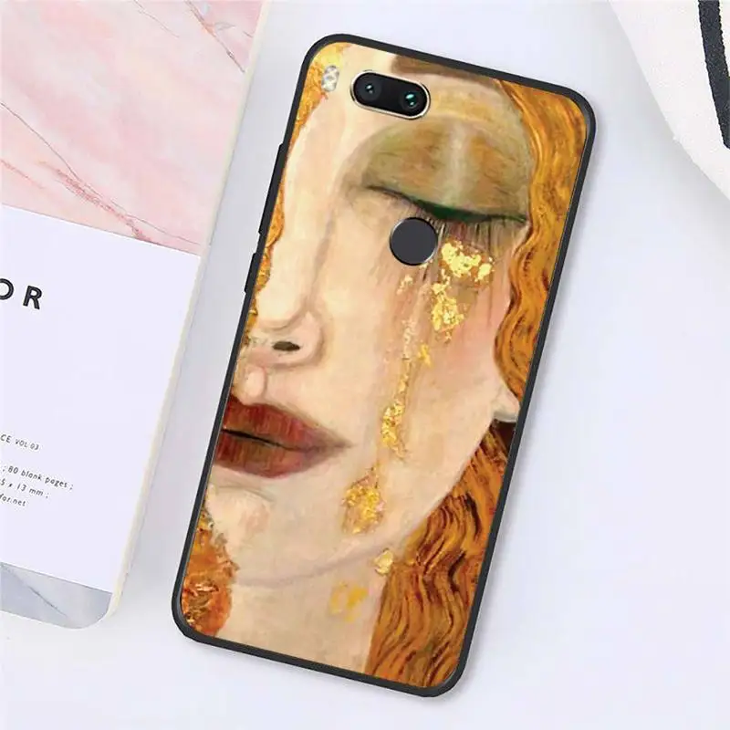 

Kiss by Gustav Klimt art Design Phone Cases For Xiaomi Redmi note 7 8 9 t k30 max3 9 s 10 pro lite Luxury brand shell