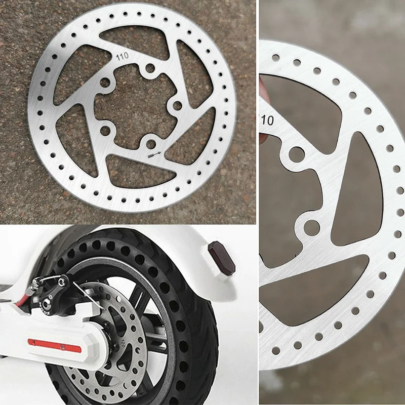 

110mm Rear Wheel Brake Disc + 2 Pcs Brake Pads Kit for Xiaomi Mijia M365 Electric Scooter Skateboard Parts