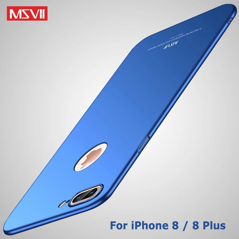 MSVII чехлы для iPhone 8 Plus чехол тонкий роскошный iPhone8 Жесткий Чехол Apple 7 чехлы|Бамперы|