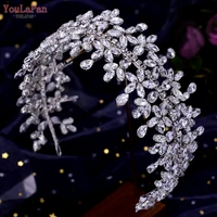 youlapan hp404 wedding crown rhinestones bridal headpiece silver crystal tiara wedding hair accessories pageant woman headdress