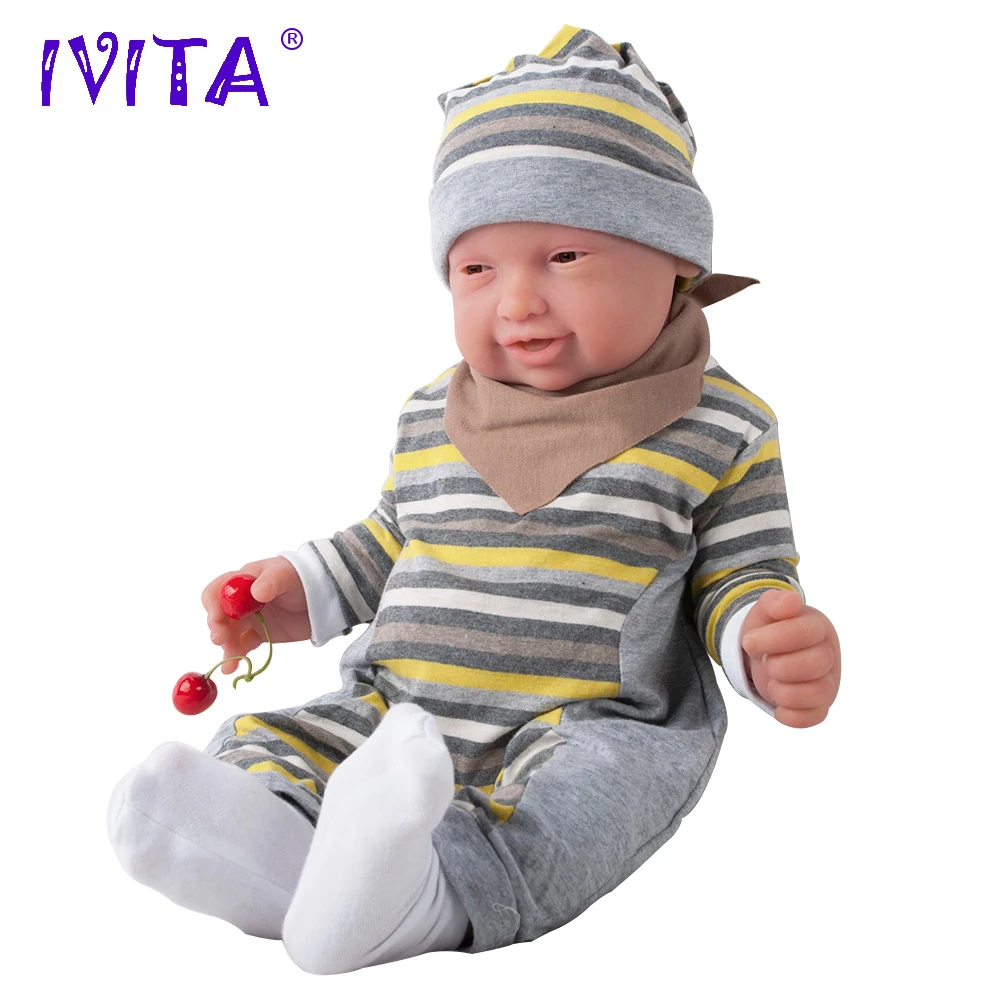 IVITA WG1513 59 см 5210 г оригинальные силиконовые Reborn Младенцы реалистичные девушки