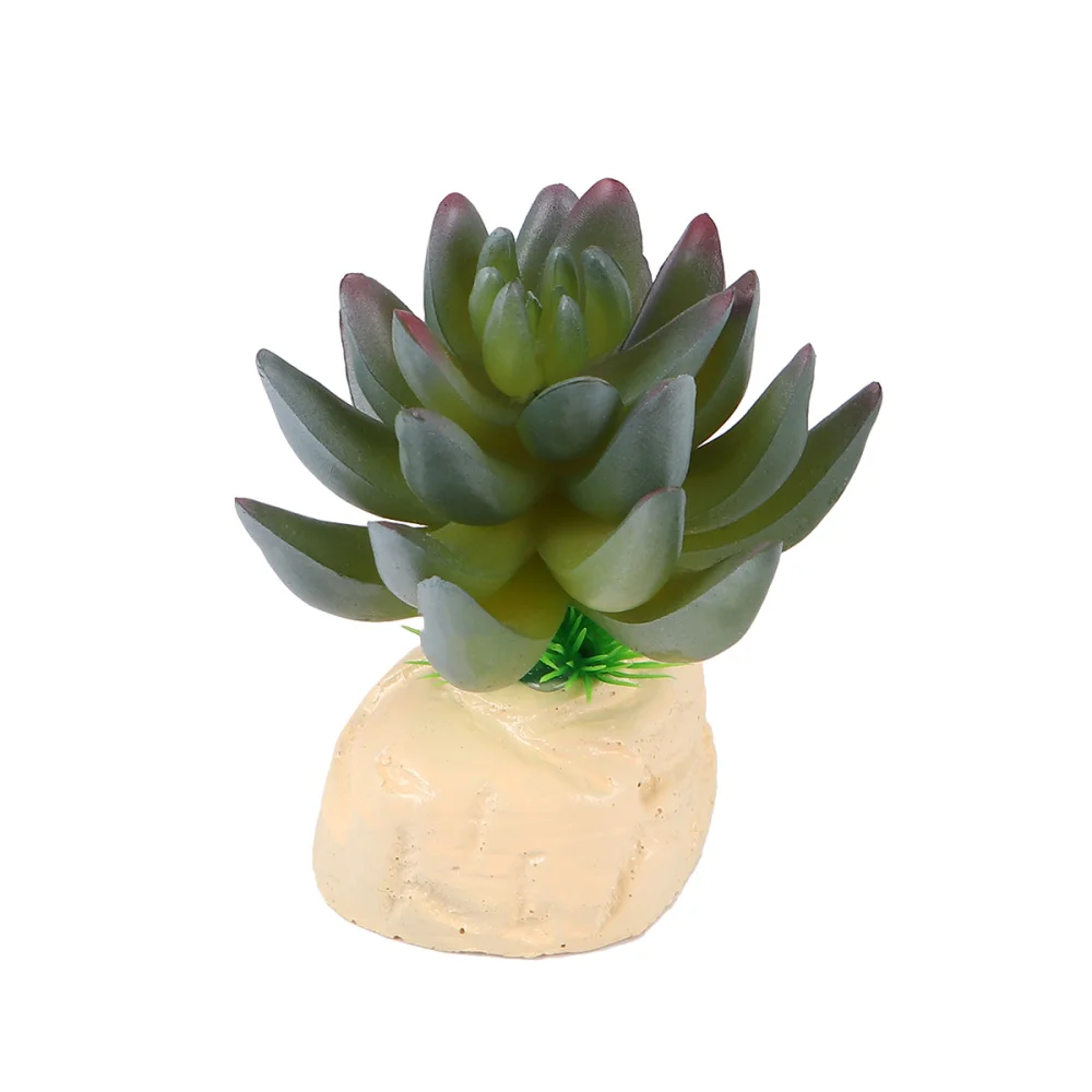 Аквариумная скульптура из смолы суккулентная фигура аквариум пейзаж украшение