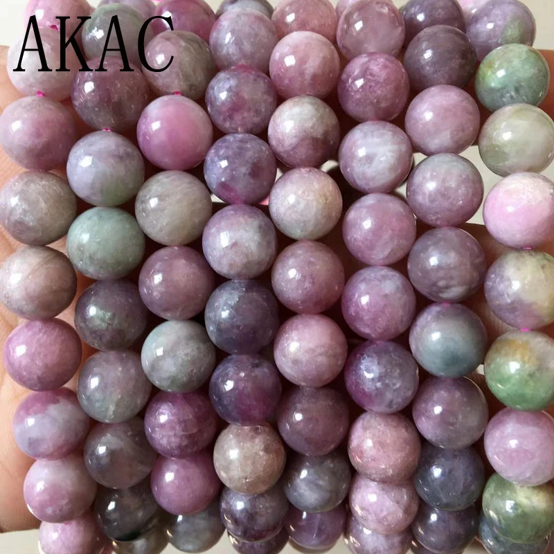 

Approx9-9.8mm 100% Natural rarely pink tourmaline gemstone bracelets smooth round beads for women men bracelet