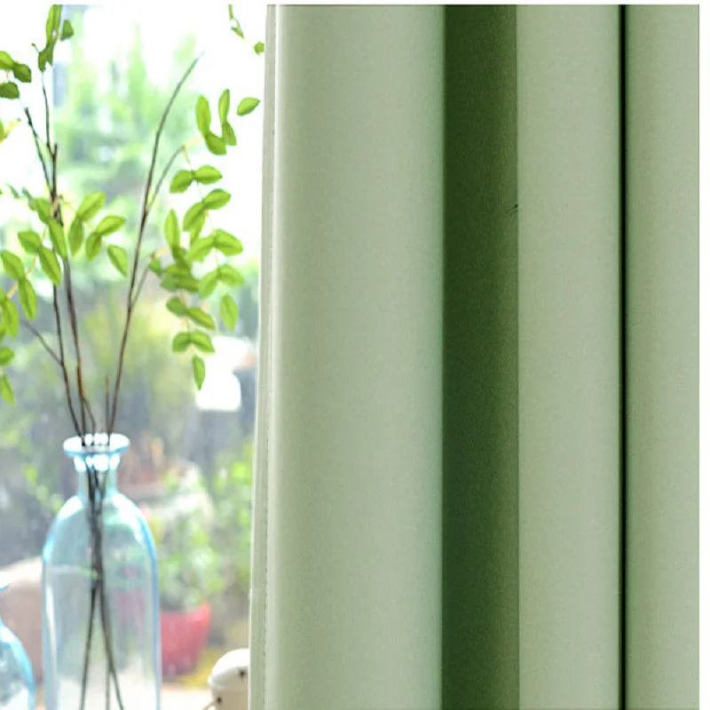 

Modern Curtains For Living Dining Room Bedroom Simple High Precision Solid Color Fabric Shading Curtain Customized Products
