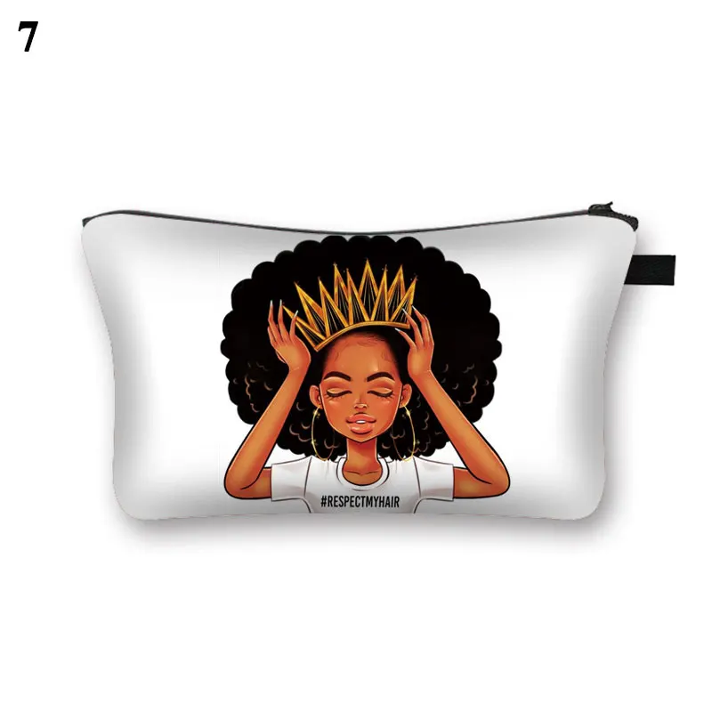 

Cute Girl Print Cosmetic Case Women PU Leather Makeup Bag Ladies Toiletry Bags Travel Organizer Make Up Bags Toiletry Tool Bags